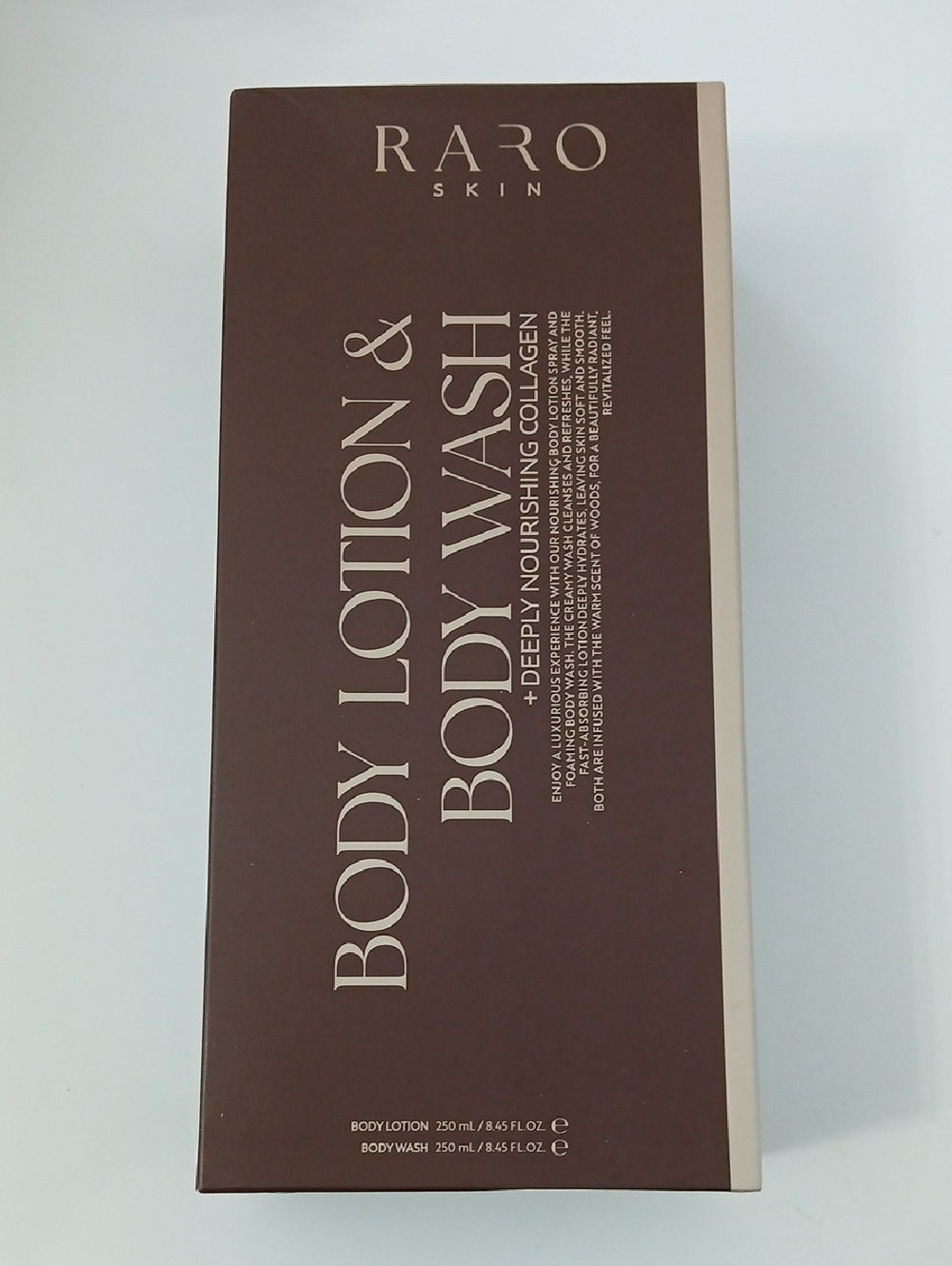 Raro Body Lotion & Body Wash Set - W/ Deeply Nourishing Collagen- 250ml Bottles